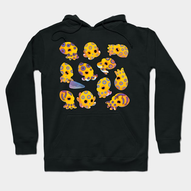 Blue-ringed octopus Hoodie by pikaole